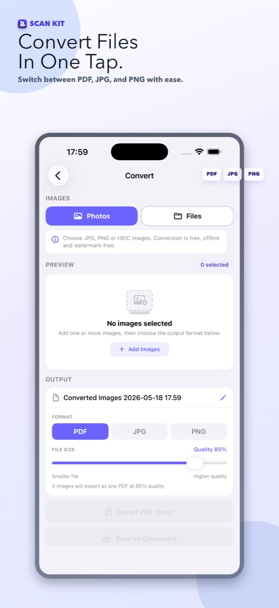 ScanKit conversion screenshot